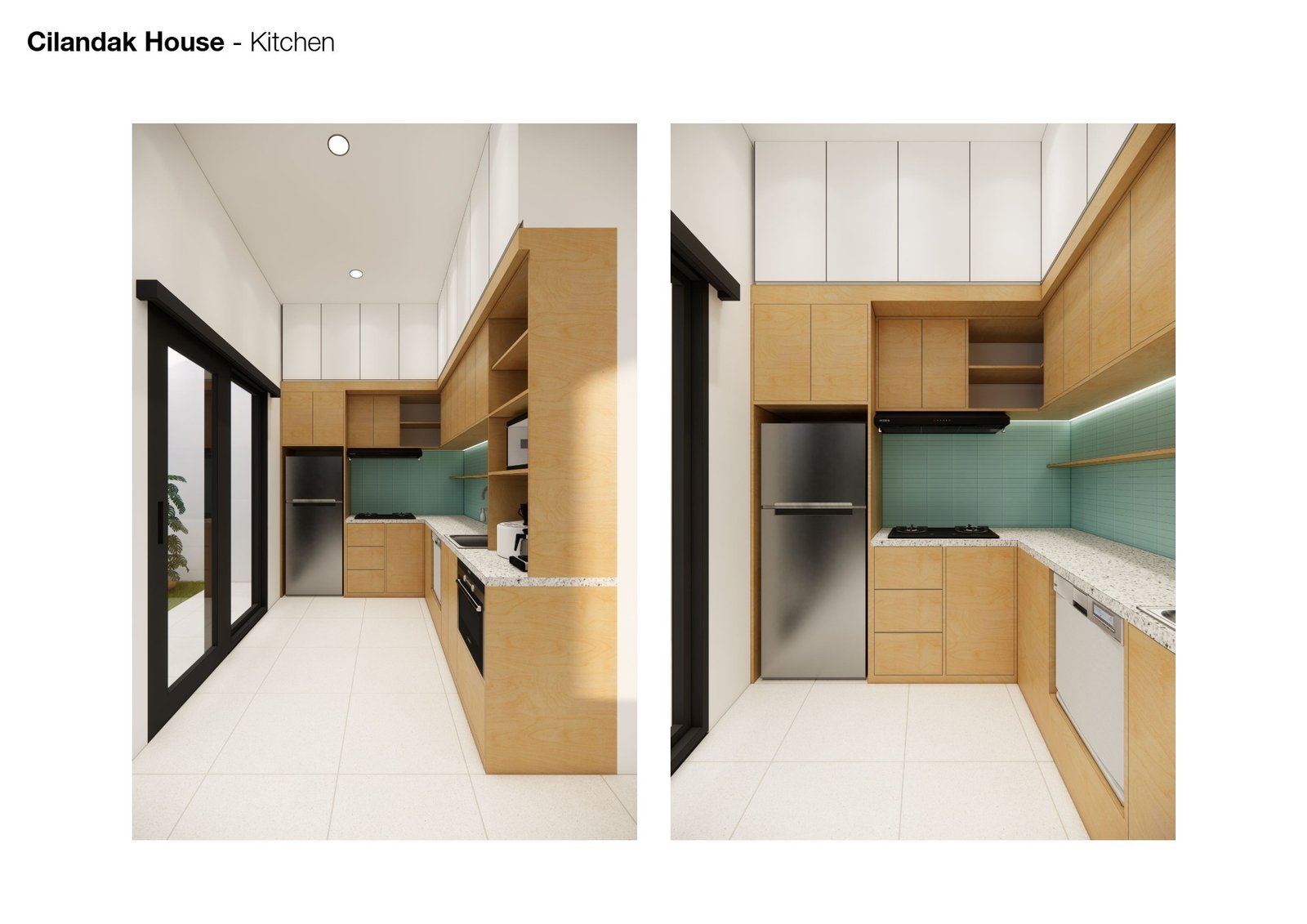 Kitchen, Banjarsari House Jakarta, interior design by Dika Ardi
