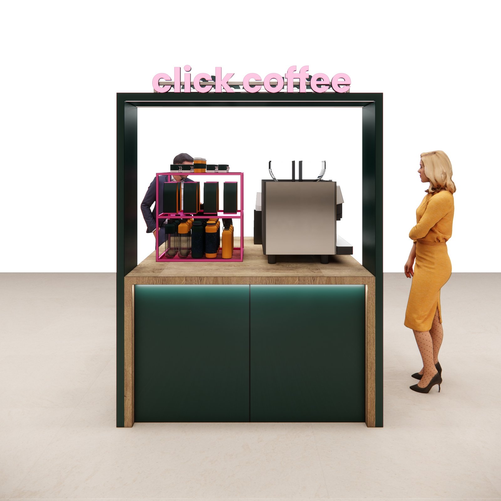 Design render 06, Click Coffee Kiosk, UAE, by Dika Ardi