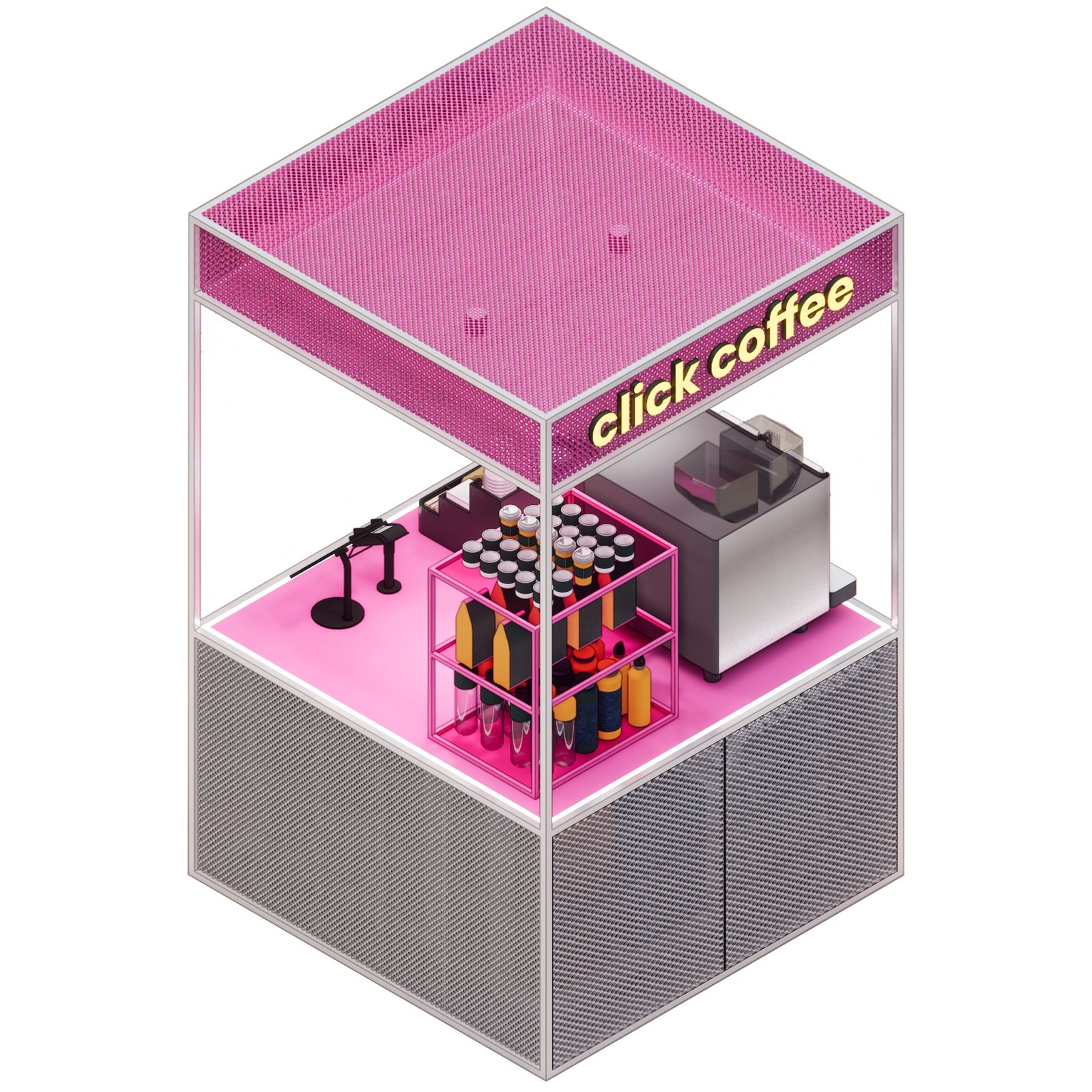 Design render 10, Click Coffee Kiosk, UAE, by Dika Ardi
