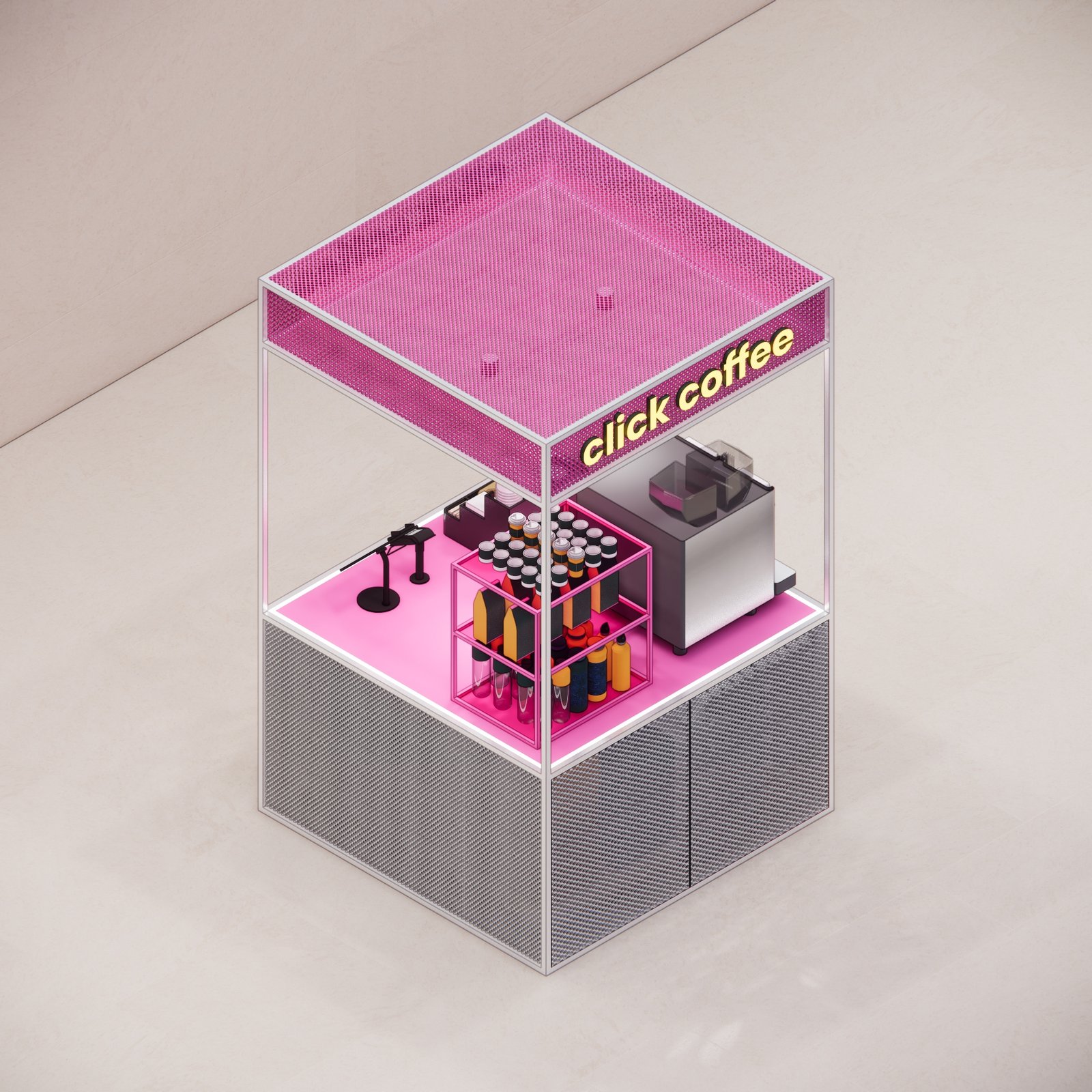 Design render 16, Click Coffee Kiosk, UAE, by Dika Ardi