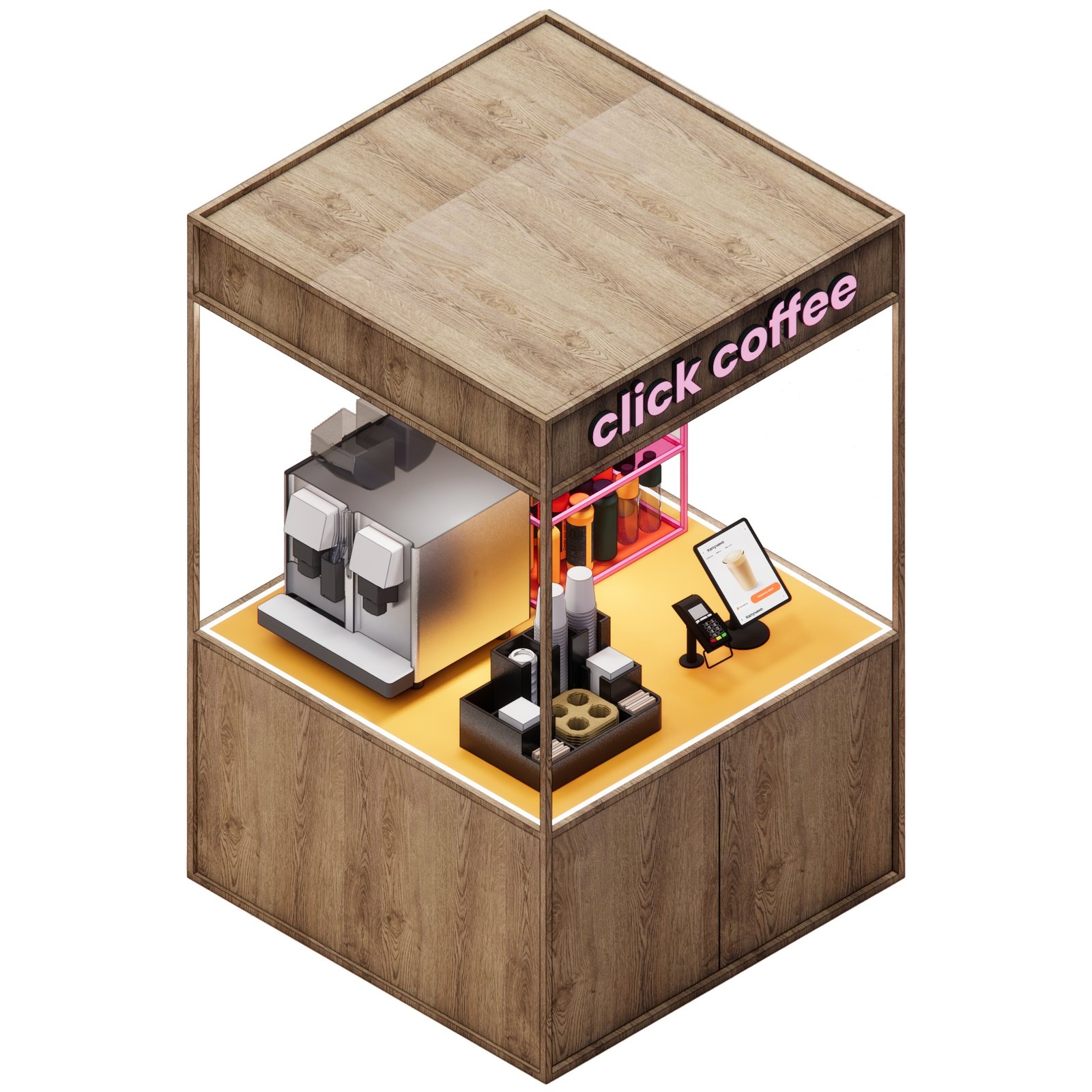 Design render 18, Click Coffee Kiosk, UAE, by Dika Ardi