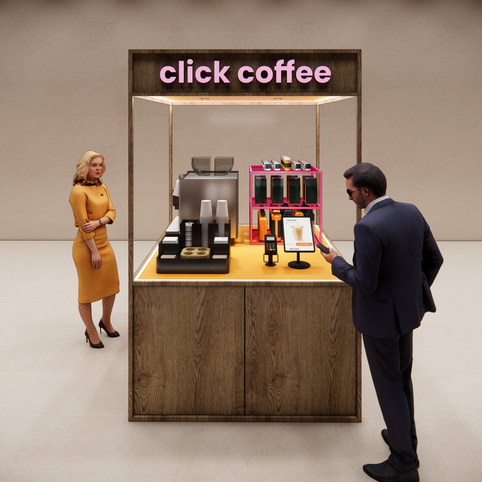 Design render 19, Click Coffee Kiosk, UAE, by Dika Ardi