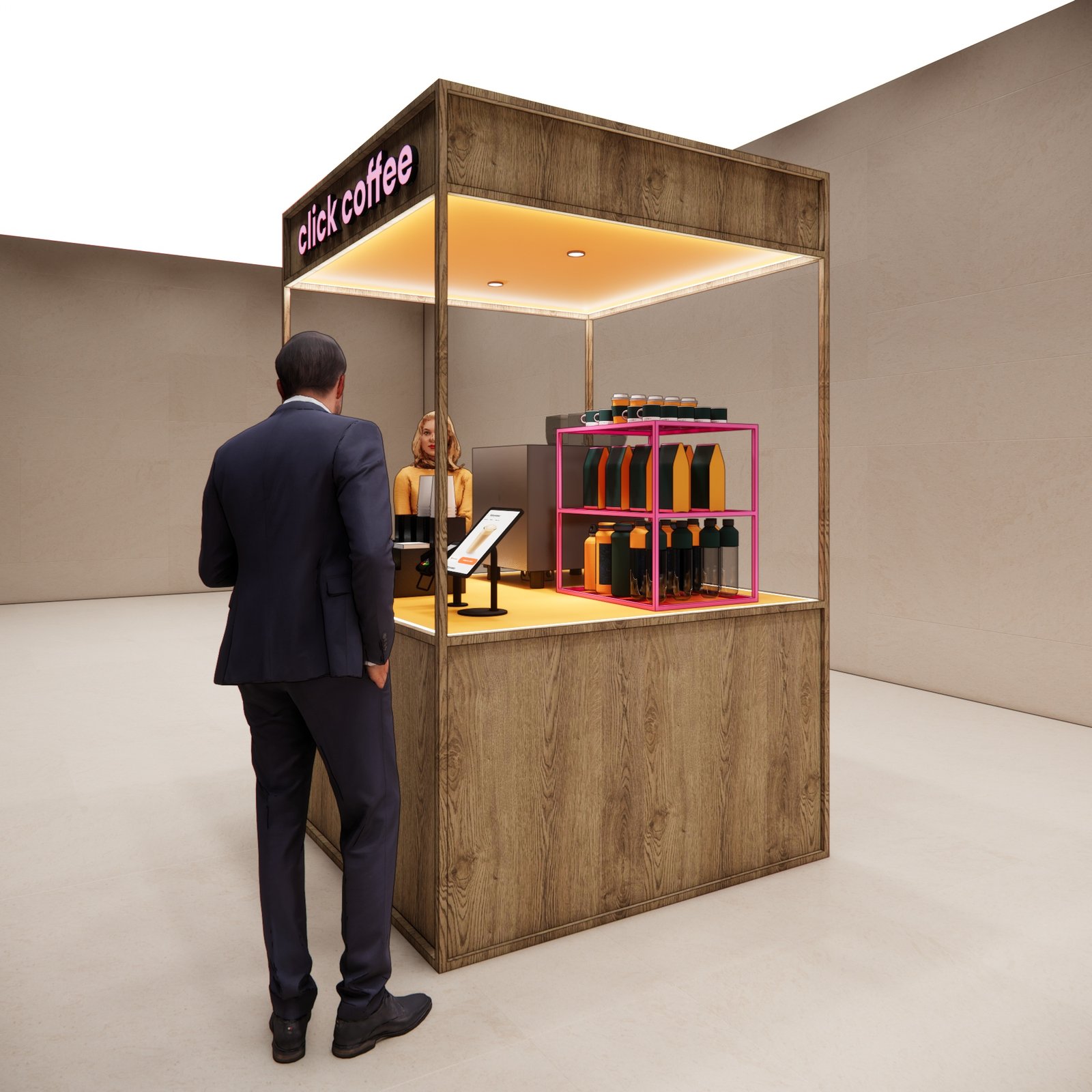 Design render 21, Click Coffee Kiosk, UAE, by Dika Ardi