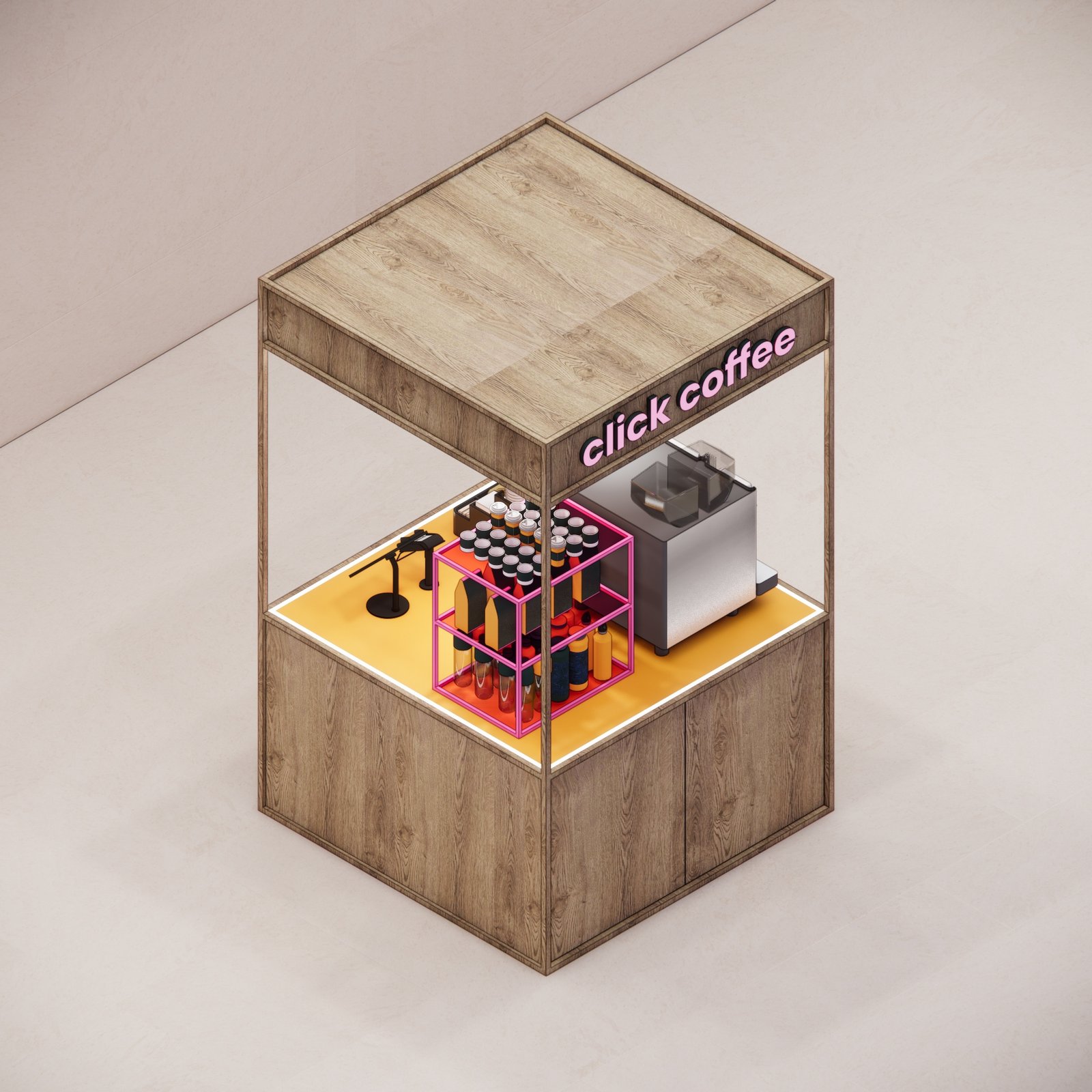 Design render 24, Click Coffee Kiosk, UAE, by Dika Ardi