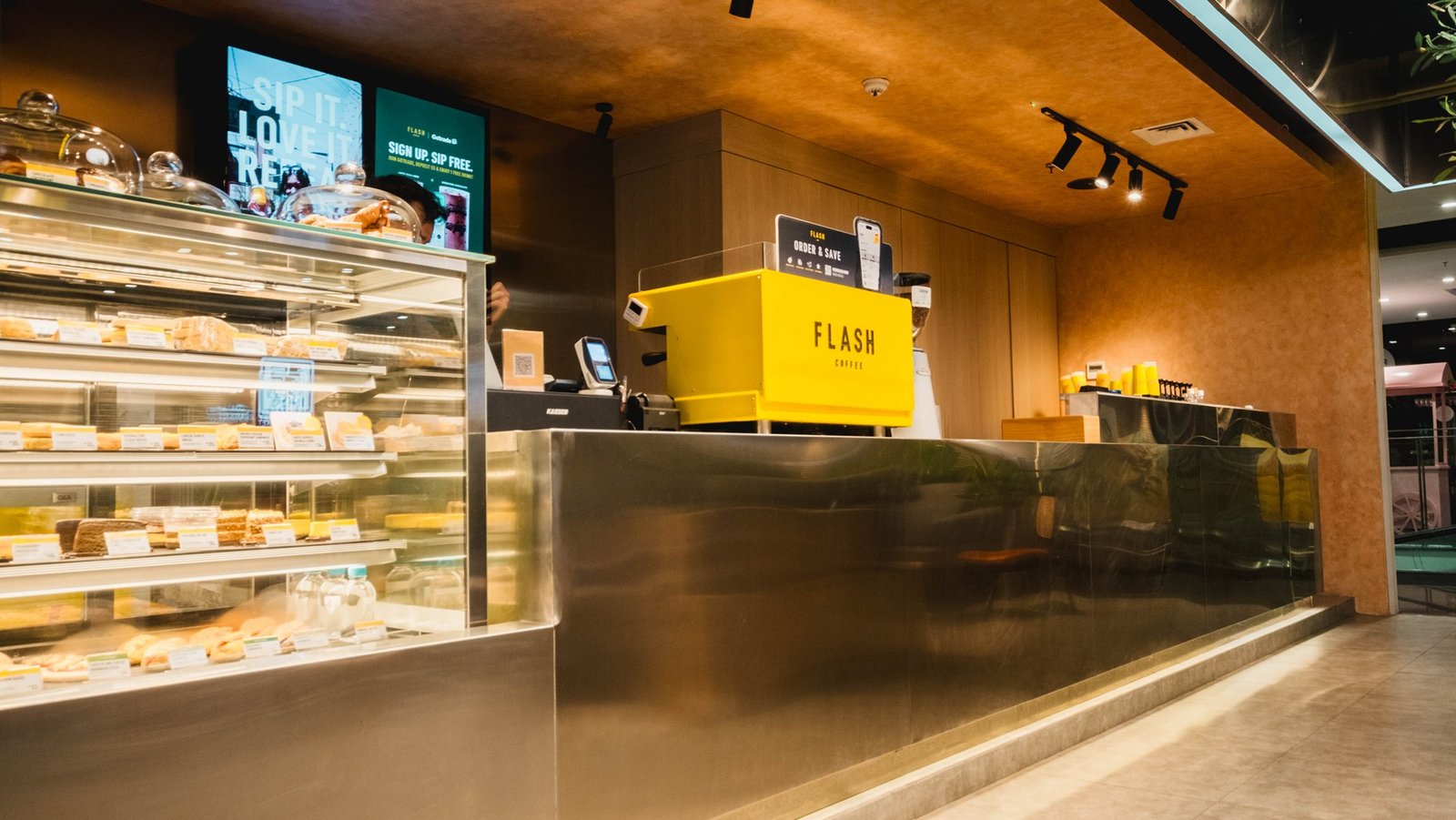 Flash Coffee Arandra Residence, Jakarta, retail store design by Dika Ardi (view 9)