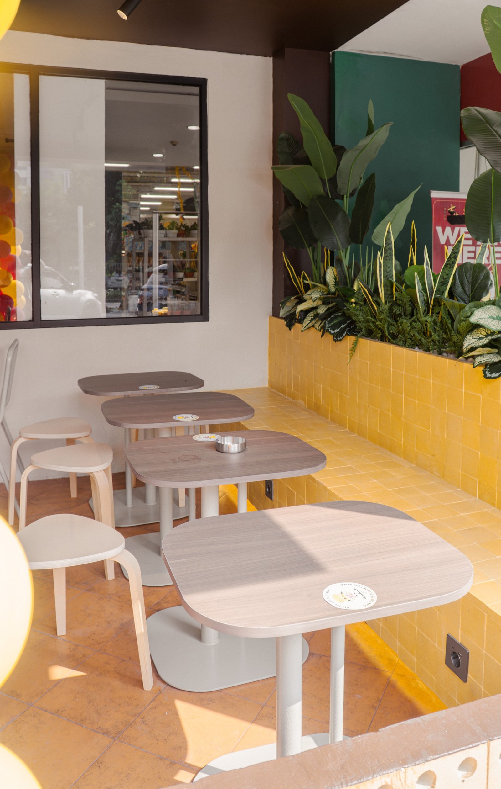 Flash Coffee Buaran, retail interior and architecture design by Dika Ardi