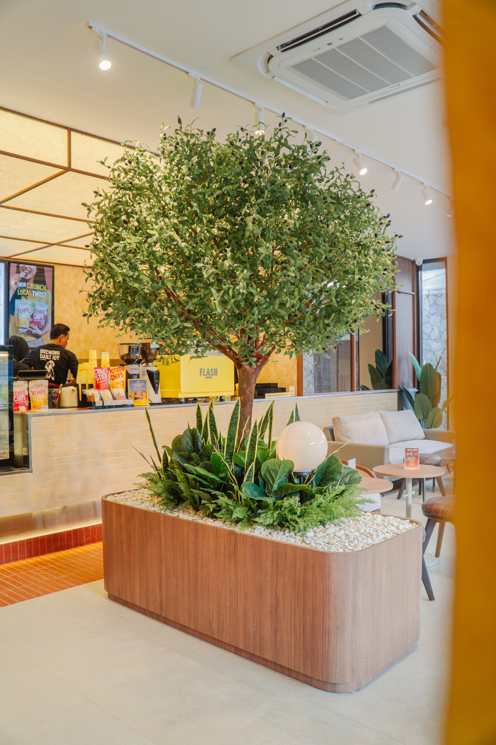 Flash Coffee Cideng, retail interior and architecture design by Dika Ardi