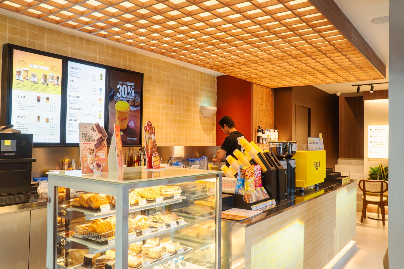 Flash Coffee Cipete Raya, retail interior and architecture design by Dika Ardi
