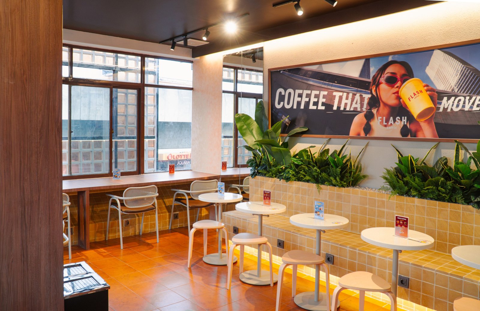 Flash Coffee Cipete Raya, retail interior and architecture design by Dika Ardi