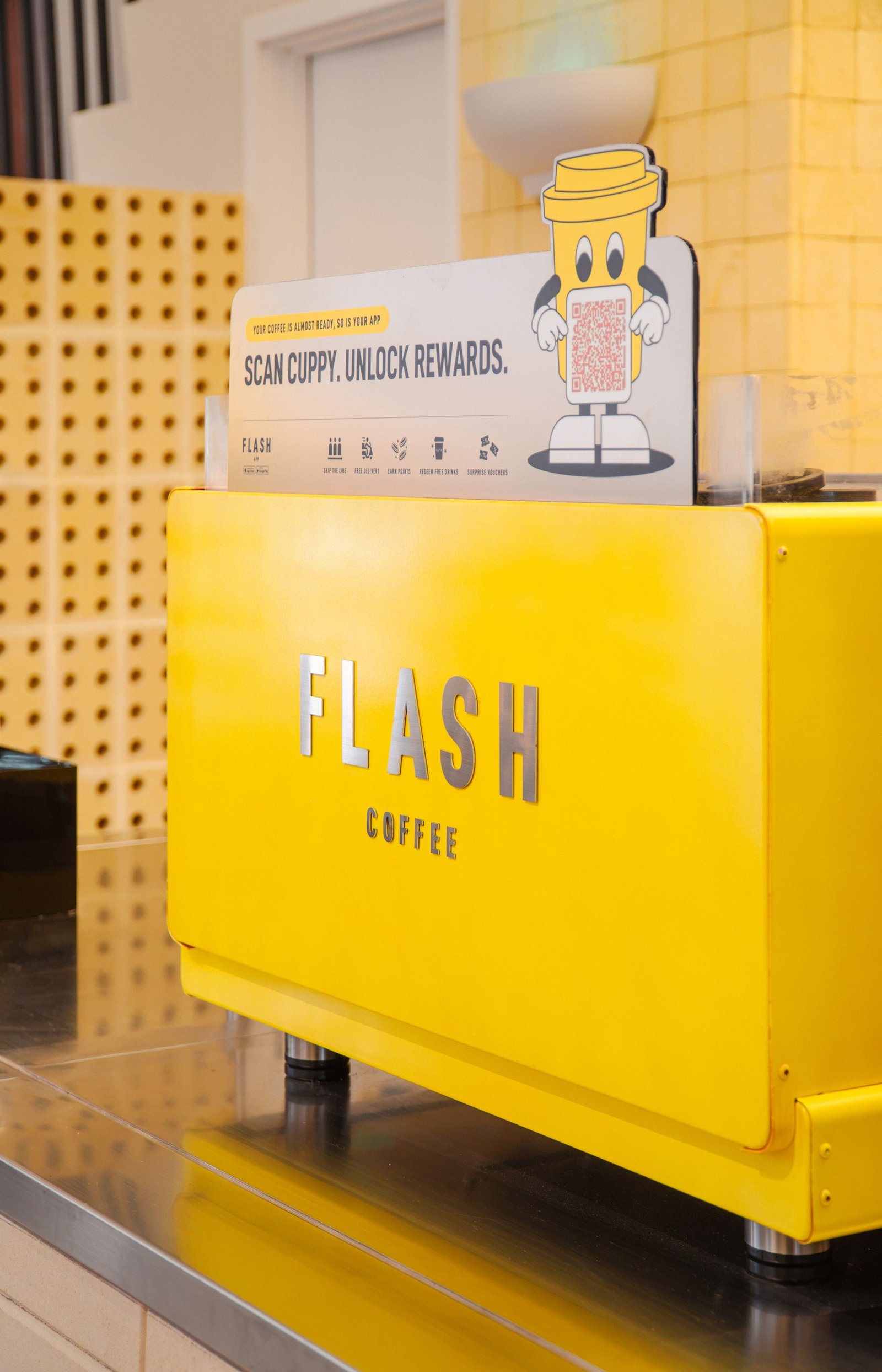 Flash Coffee Citra Garden Bintaro, retail interior and architecture design by Dika Ardi