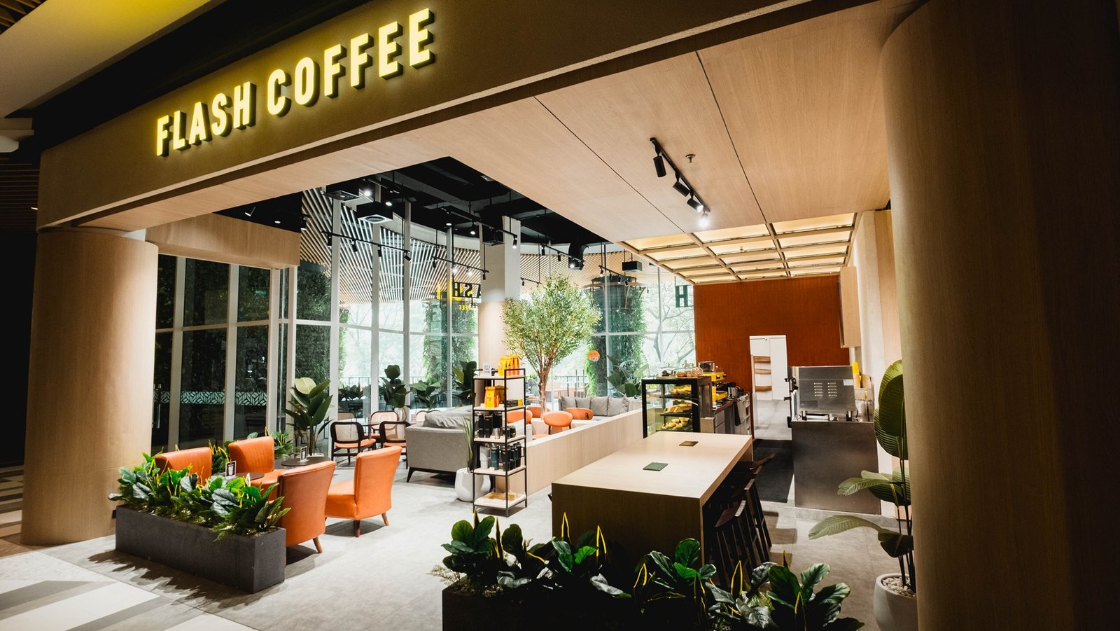 Flash Coffee Epiwalk, Jakarta, retail store design by Dika Ardi (view 2)