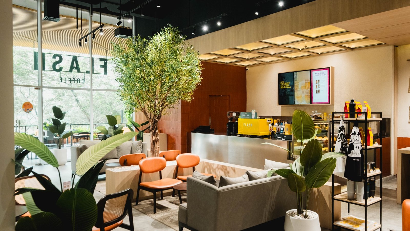 Flash Coffee Epiwalk, Jakarta, retail store design by Dika Ardi (view 4)