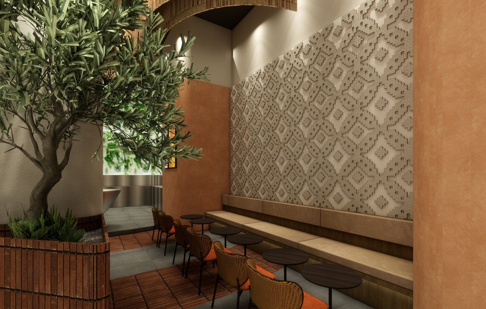 Design render 09, Flash Coffee Galaxy Mall, Surabaya, by Dika Ardi
