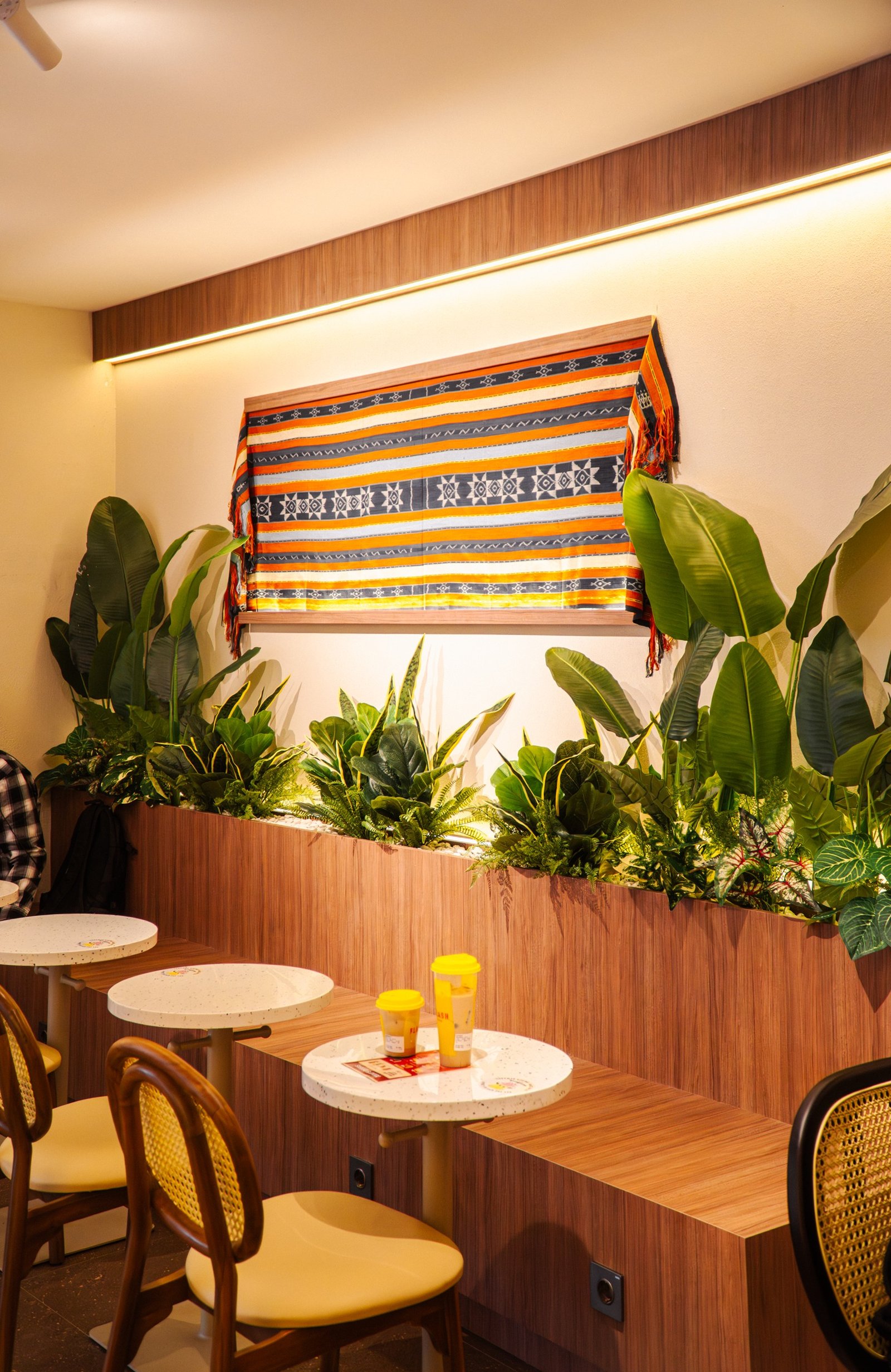 Flash Coffee Galuh Mas Karawang, retail interior and architecture design by Dika Ardi