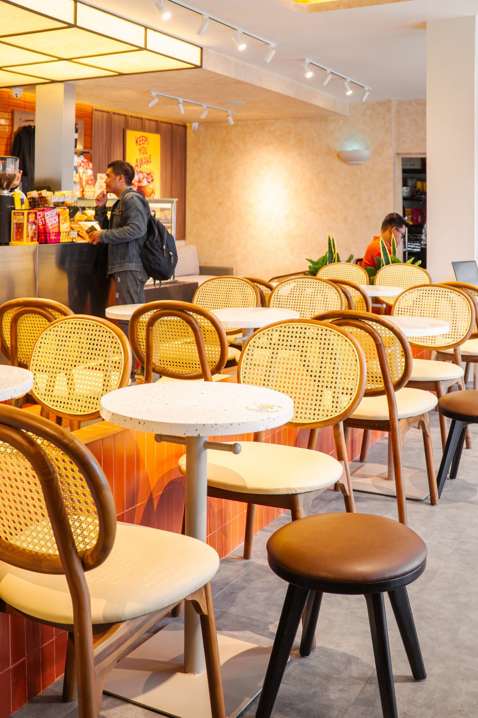 Flash Coffee Galuh Mas Karawang, retail interior and architecture design by Dika Ardi