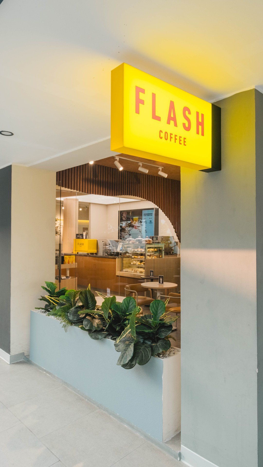 Flash Coffee Hive Harapan Indah, Bekasi, retail store design by Dika Ardi (view 12)