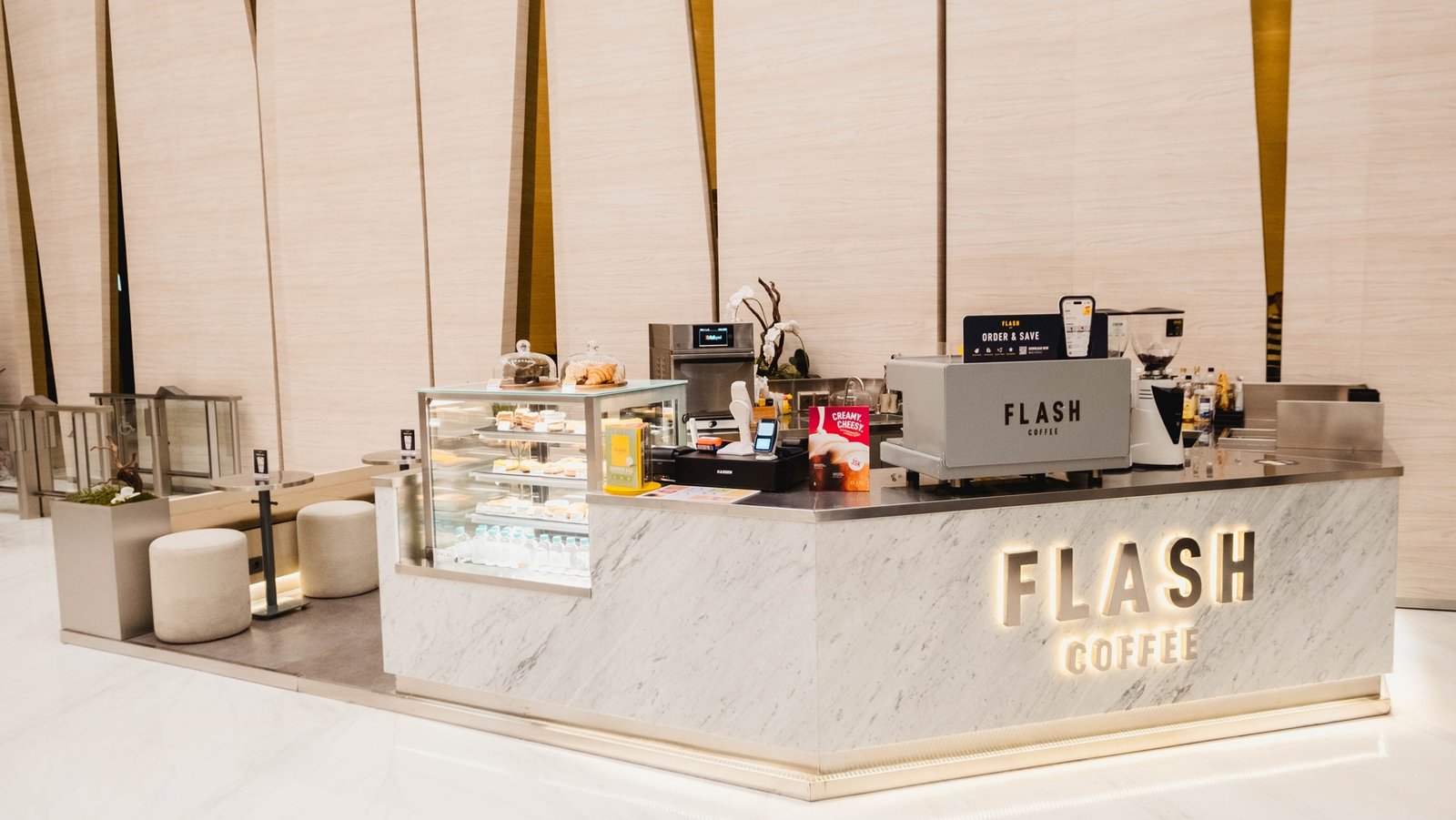 Flash Coffee IFC, Jakarta, retail store design by Dika Ardi (view 12)