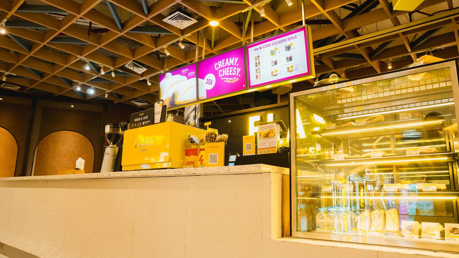 Flash Coffee Pacific Place, Jakarta, retail store design by Dika Ardi (view 2)
