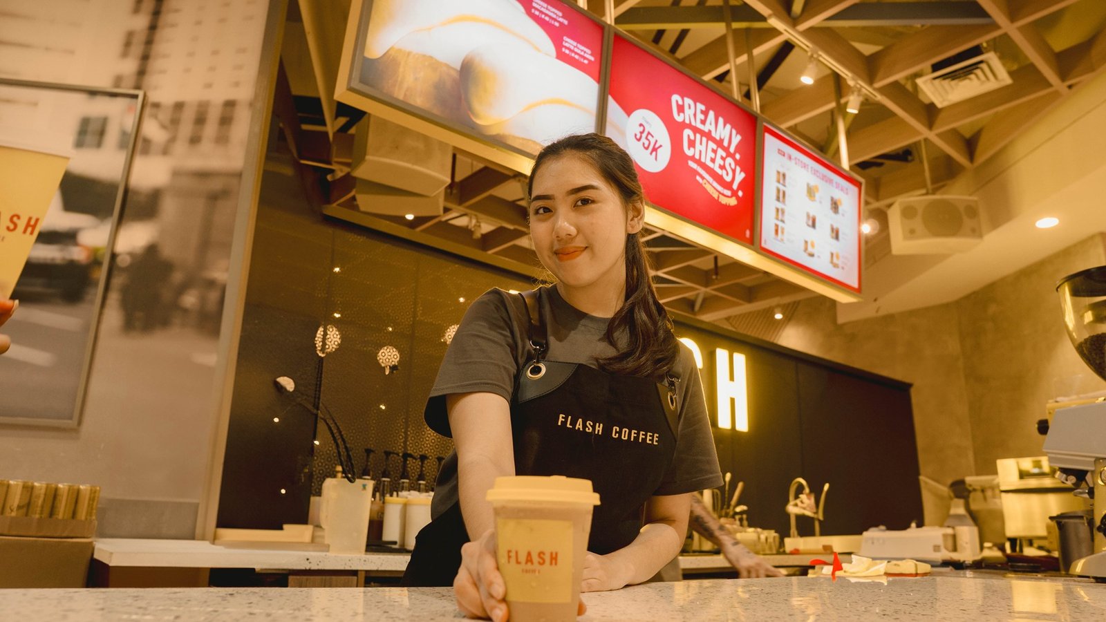 Flash Coffee Pacific Place, Jakarta, retail store design by Dika Ardi (view 3)
