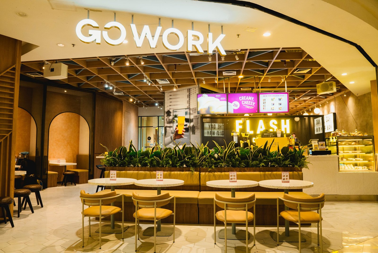 Flash Coffee Pacific Place, Jakarta, retail store design by Dika Ardi (view 4)