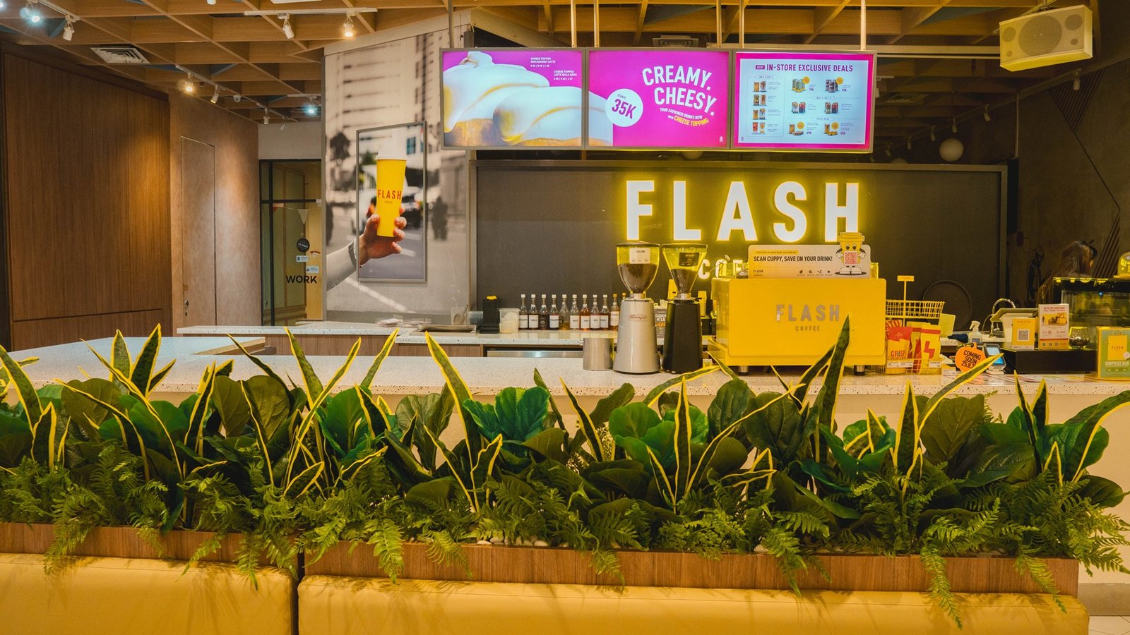 Flash Coffee Pacific Place, Jakarta, retail store design by Dika Ardi (view 11)