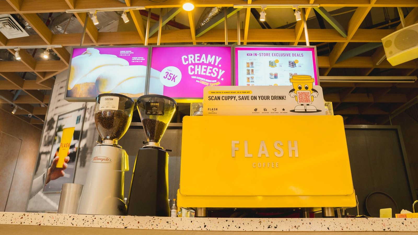 Flash Coffee Pacific Place, Jakarta, retail store design by Dika Ardi (view 12)