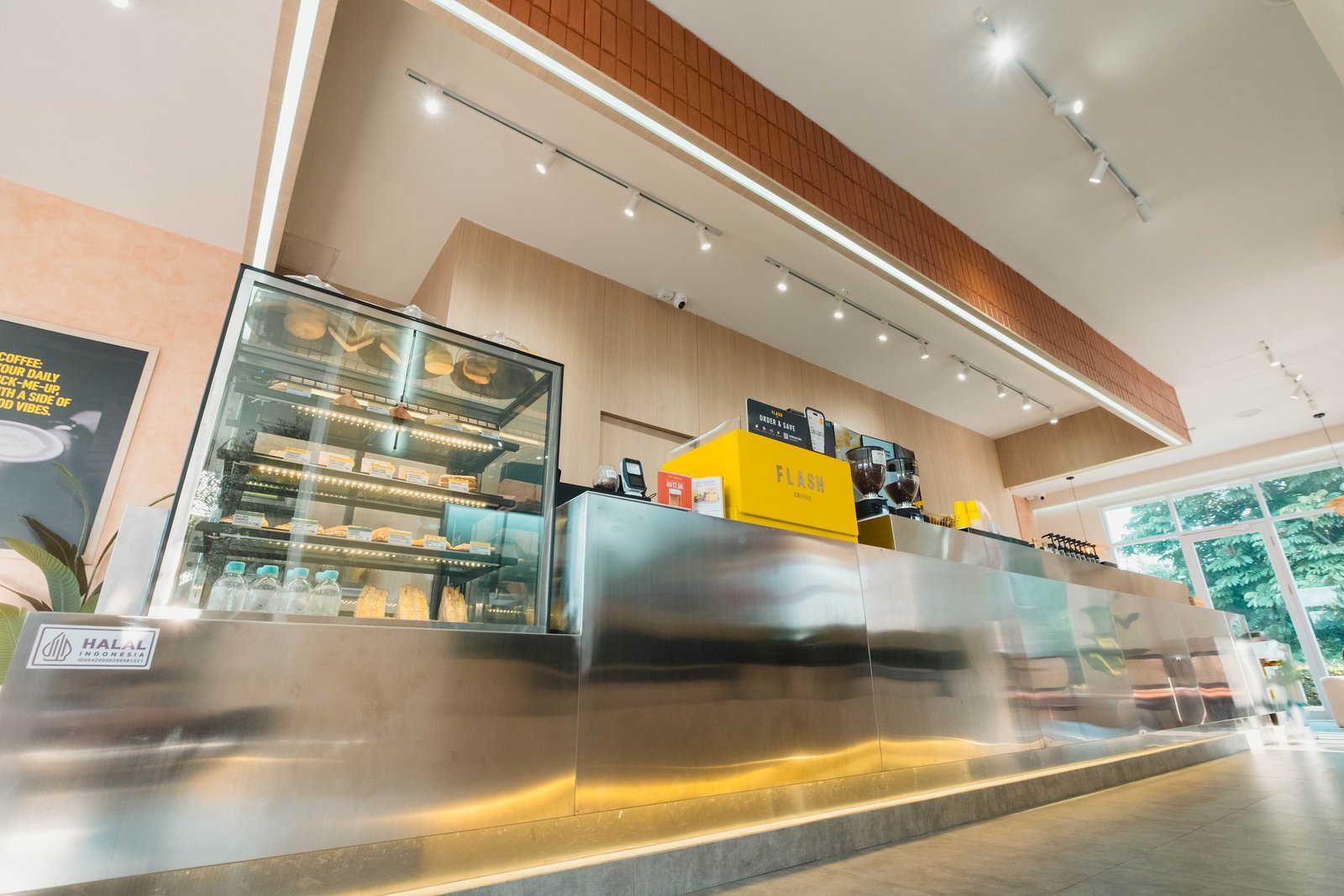 Flash Coffee Shila Sawangan, retail interior and architecture design by Dika Ardi