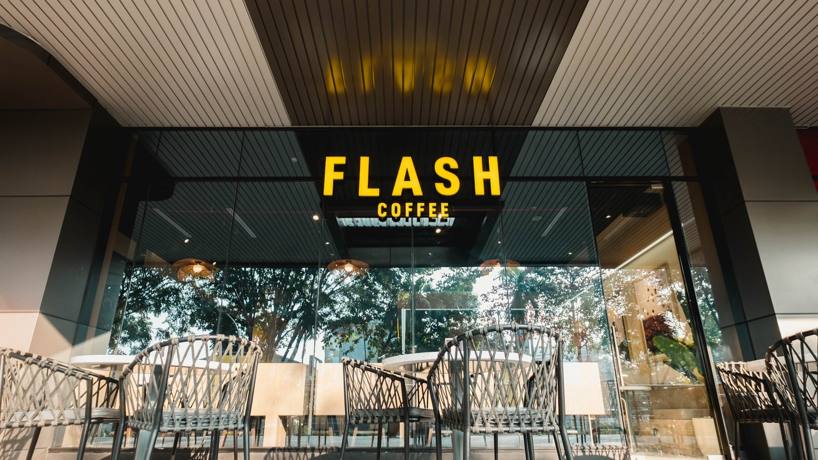 Flash Coffee Tenth Avenue, Bandung, retail store design by Dika Ardi (view 2)