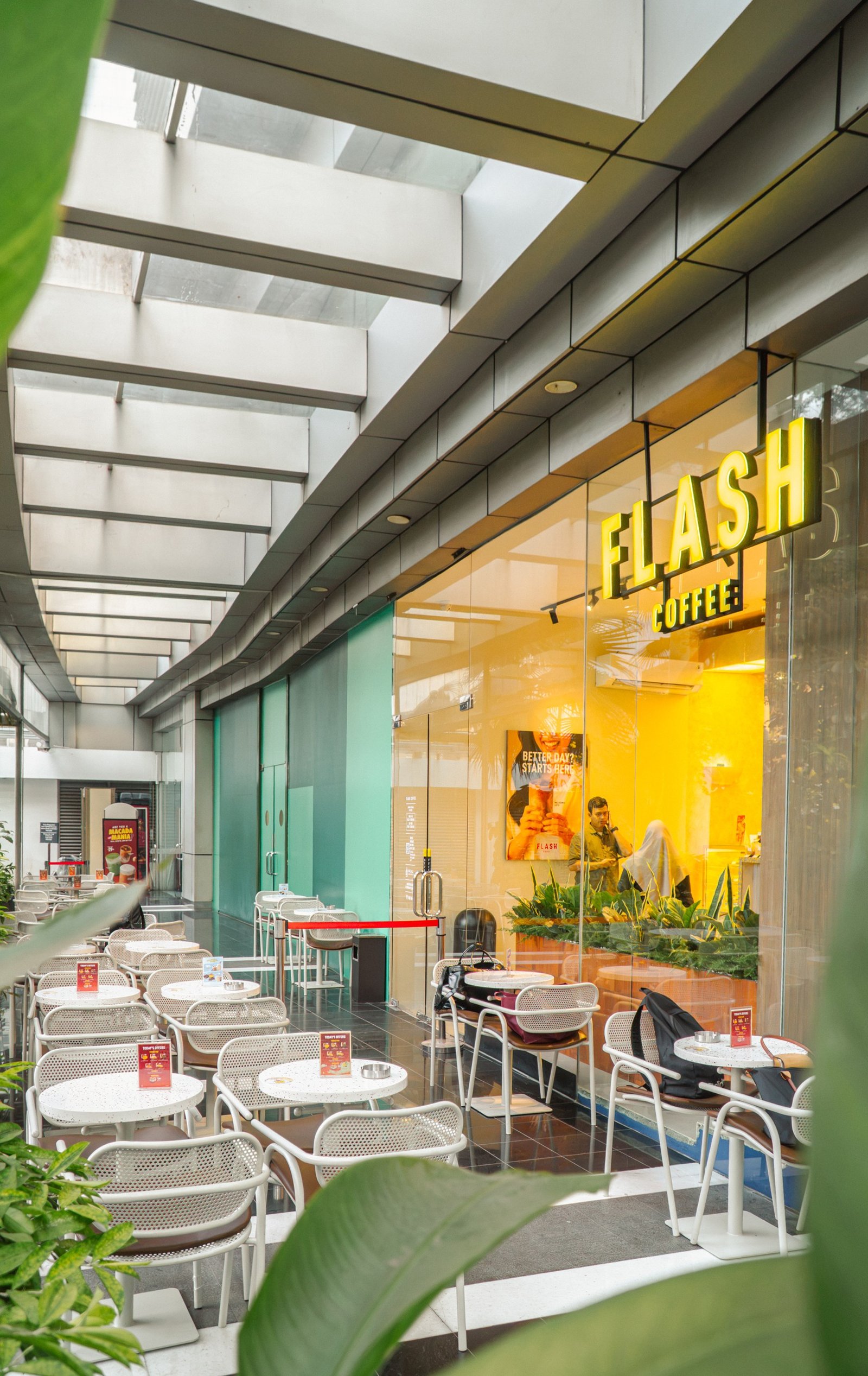 Flash Coffee The East, retail interior and architecture design by Dika Ardi