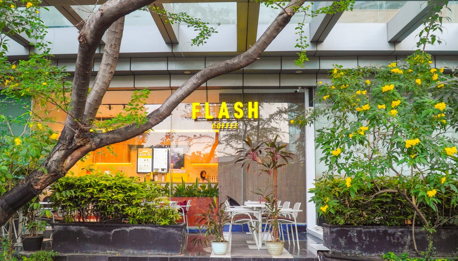 Flash Coffee The East, retail interior and architecture design by Dika Ardi