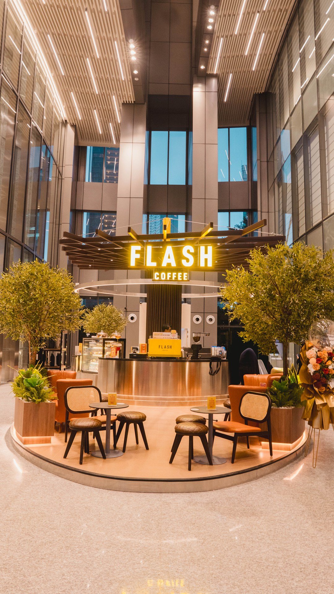 Flash Coffee World Capital Tower, Jakarta, retail store design by Dika Ardi (view 5)