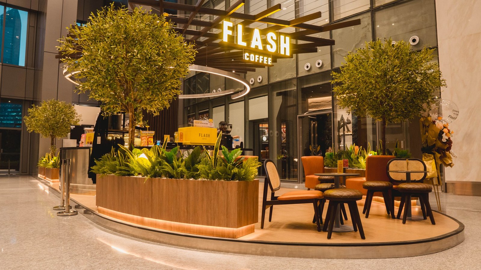 Flash Coffee World Capital Tower, Jakarta, retail store design by Dika Ardi (view 6)