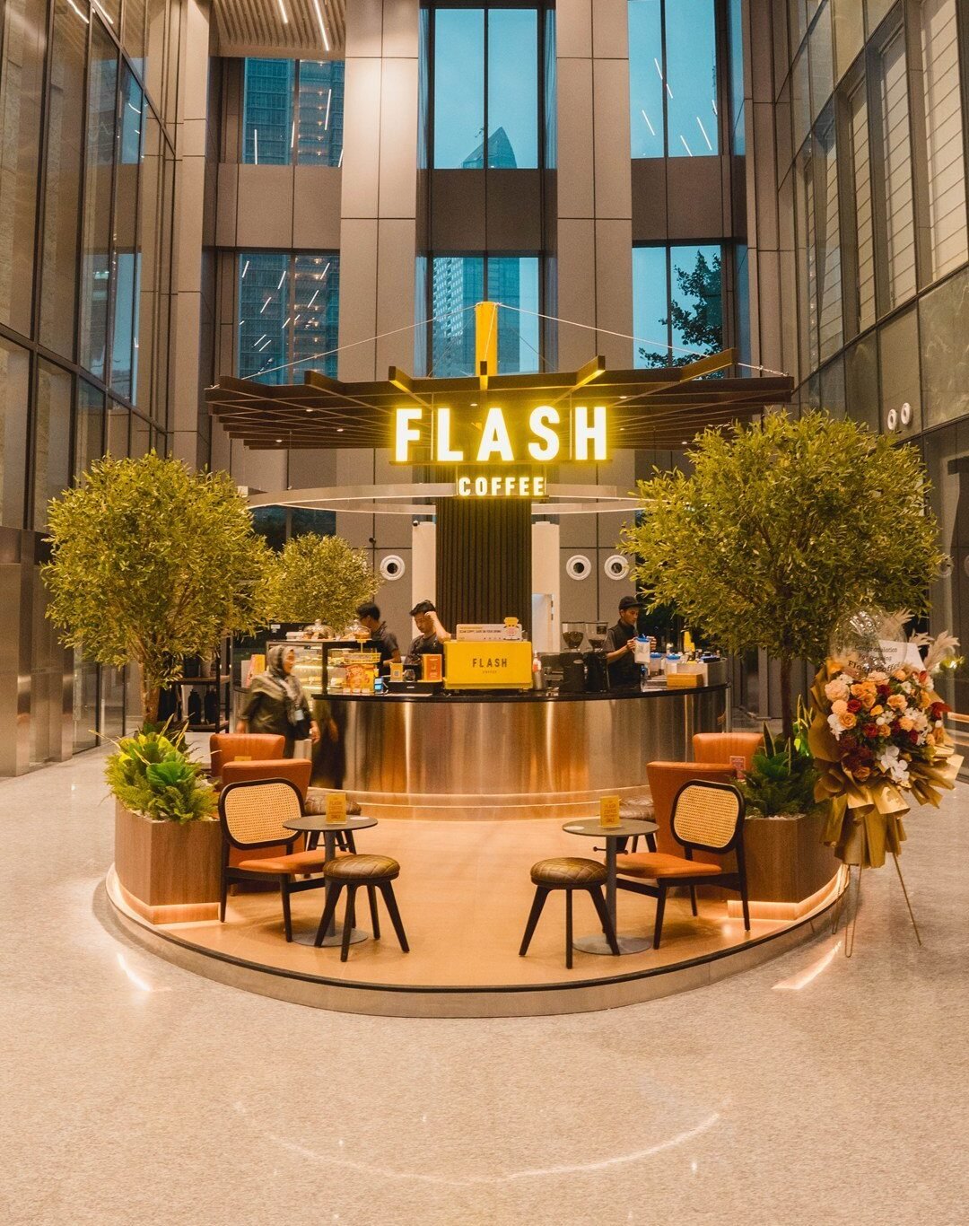 Flash Coffee World Capital Tower, Jakarta, retail store design by Dika Ardi (view 8)