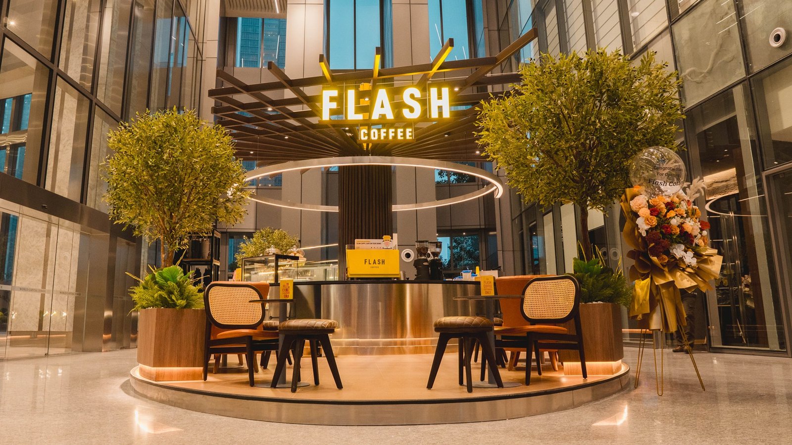 Flash Coffee World Capital Tower, Jakarta, retail store design by Dika Ardi (view 9)