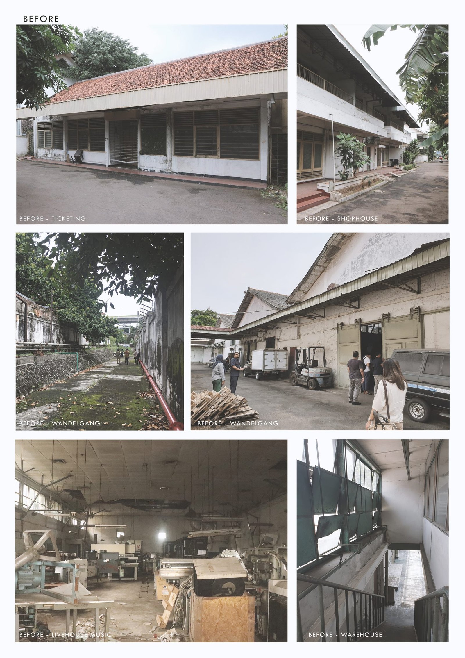 Before revitalisation condition, M Bloc Space revitalisation in Kebayoran Baru, Jakarta, by Dika Ardi