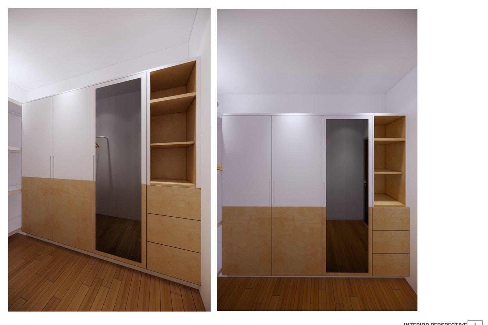 Built-in wardrobe, Mr AN Apartment, Jakarta, by Dika Ardi