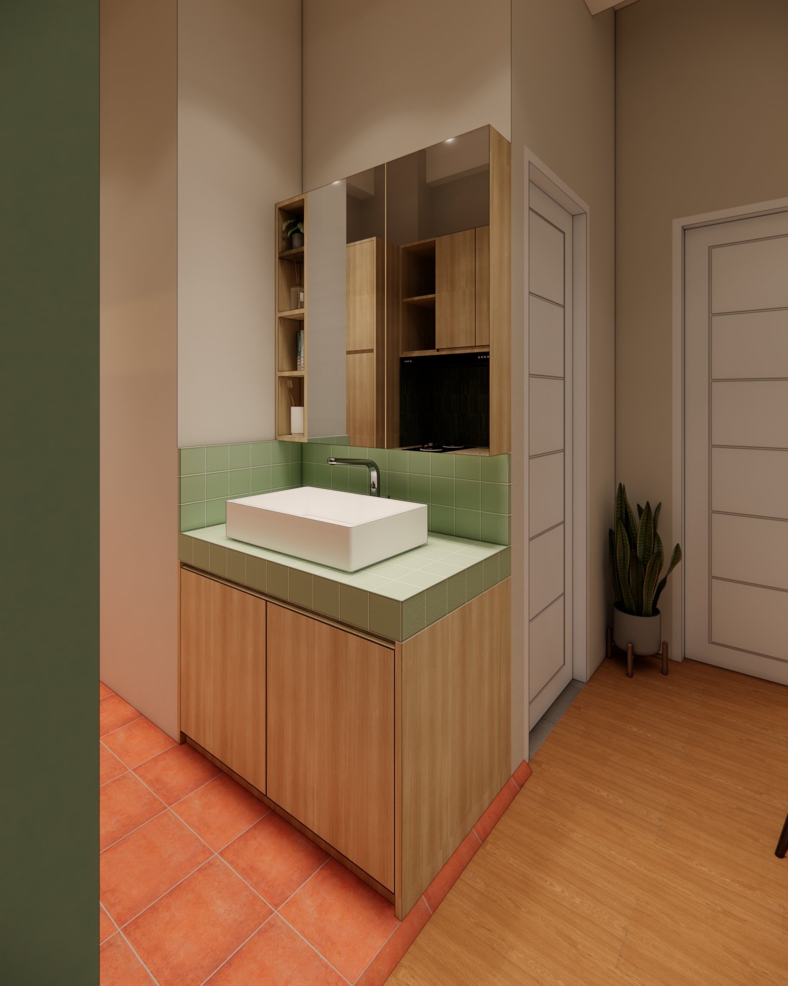 Interior render 06, Mr D Apartment, Jakarta, by Dika Ardi