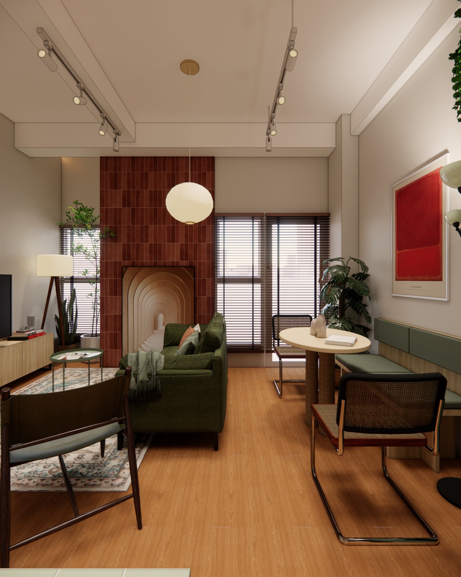 Interior render 09, Mr D Apartment, Jakarta, by Dika Ardi
