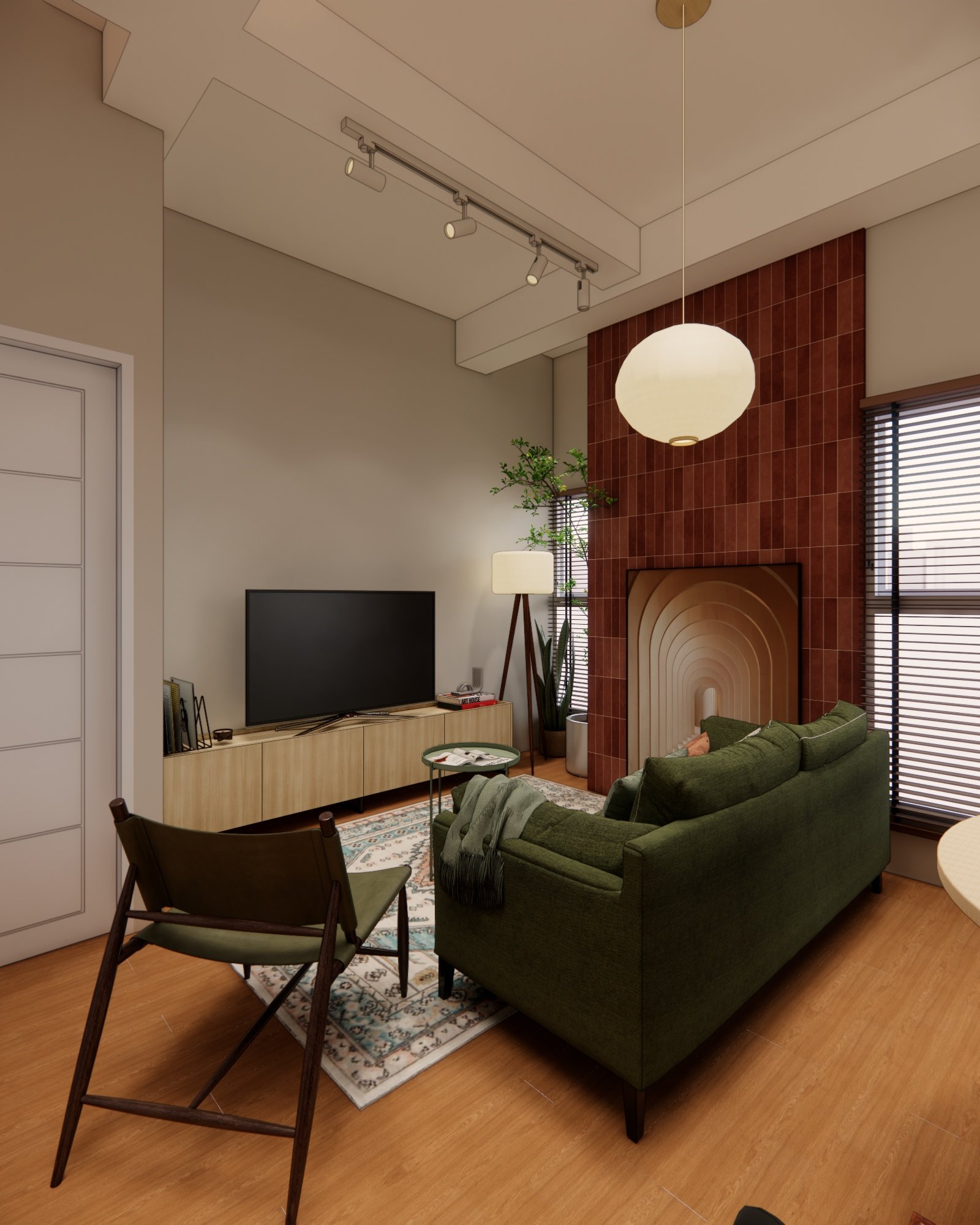 Interior render 11, Mr D Apartment, Jakarta, by Dika Ardi