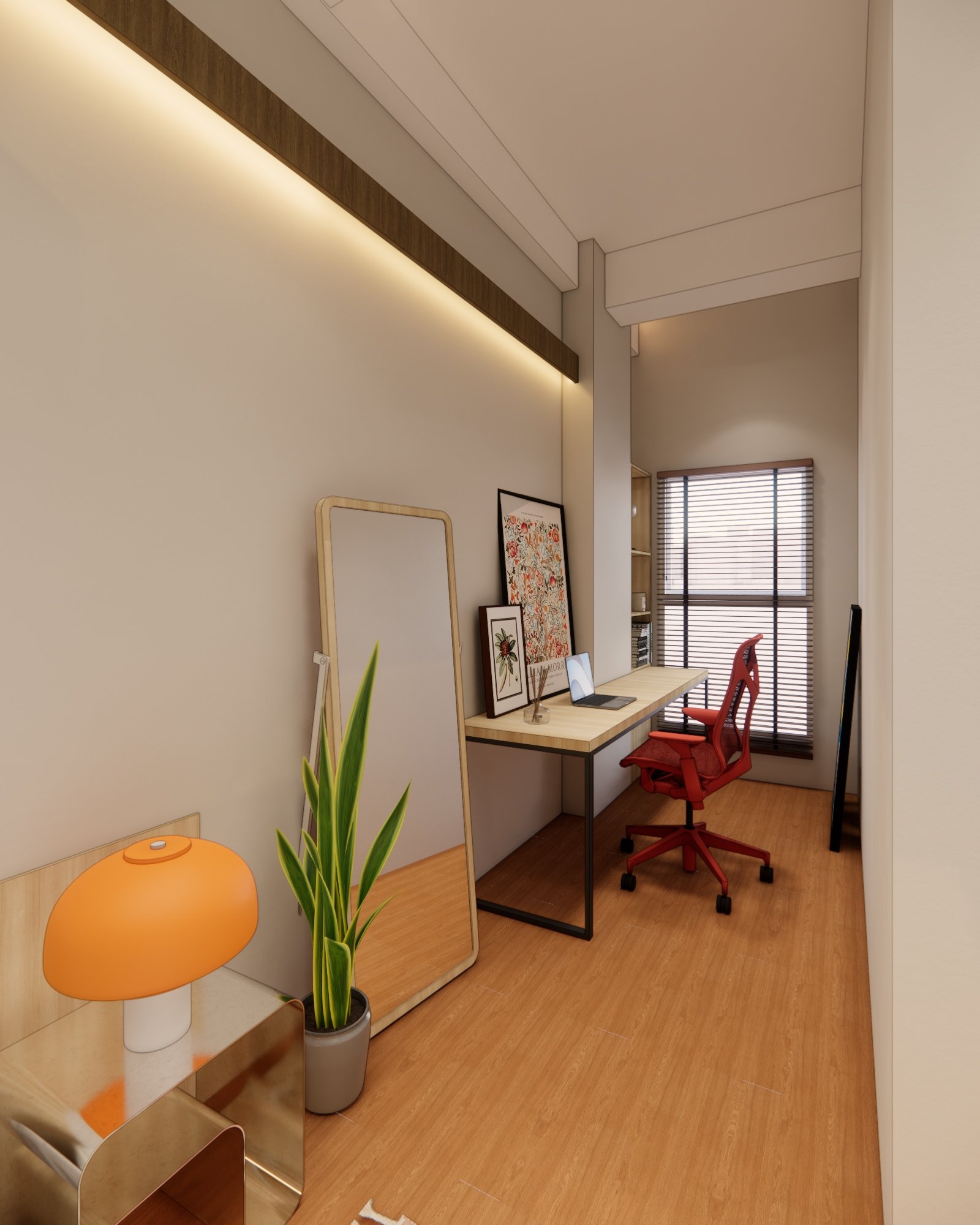 Interior render 17, Mr D Apartment, Jakarta, by Dika Ardi
