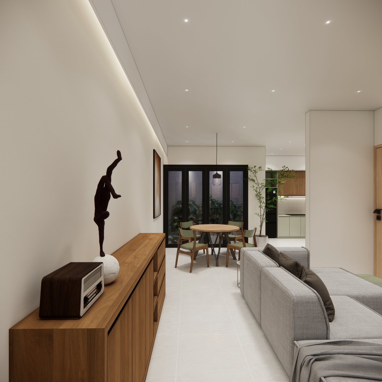 Interior render 01, Mr DZ House, BSD, by Dika Ardi