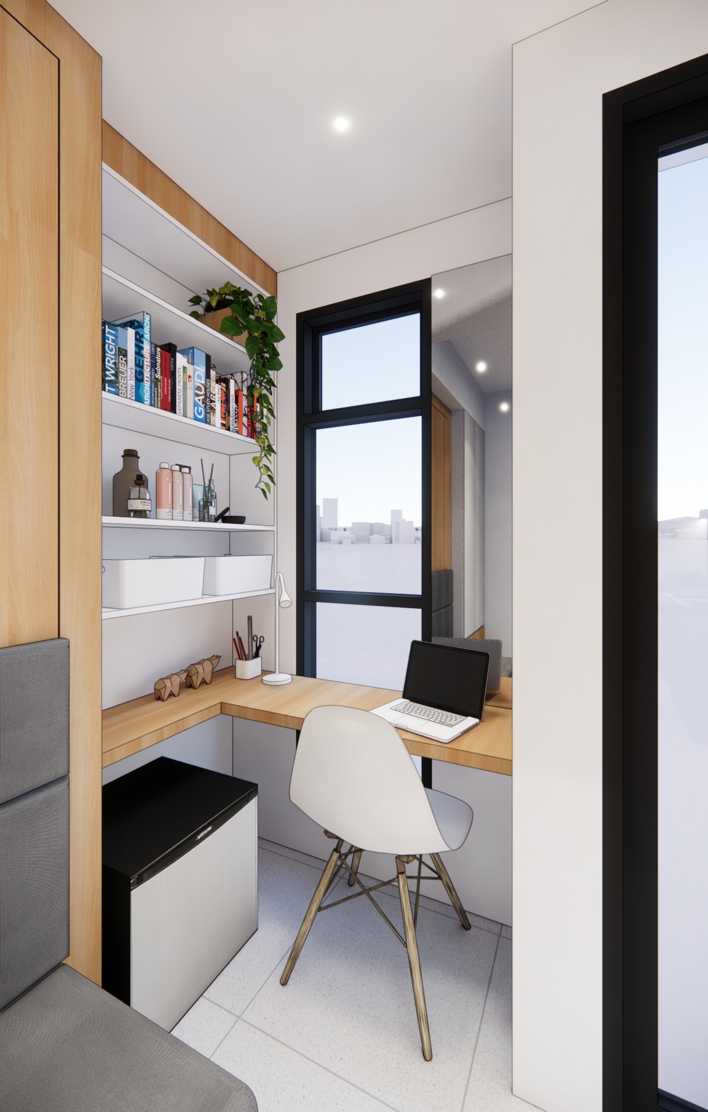 Interior render 03, Mr OK Apartment, Jakarta, by Dika Ardi