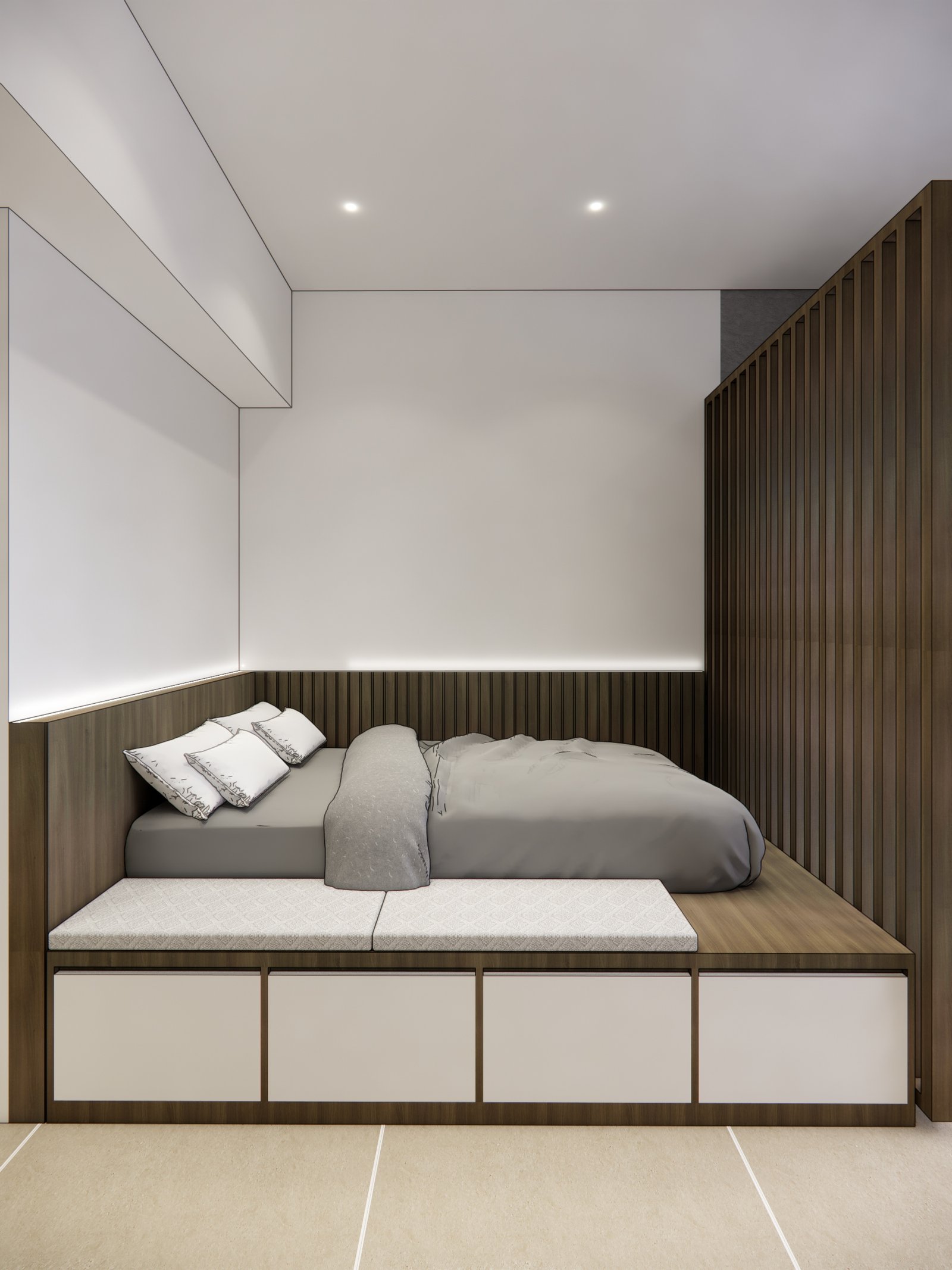 Interior render 05, Mr R Apartment, Bintaro, by Dika Ardi