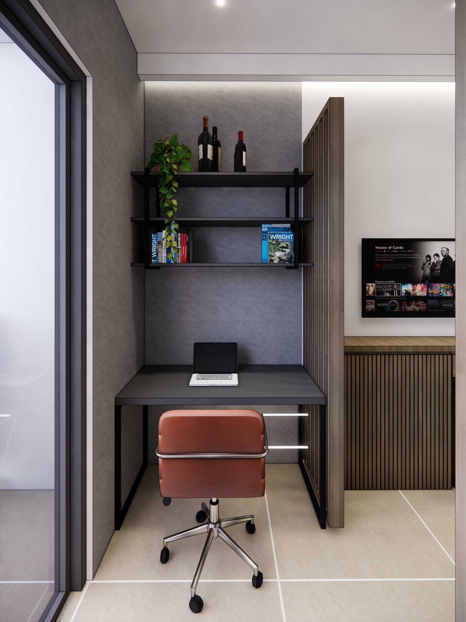 Interior render 07, Mr R Apartment, Bintaro, by Dika Ardi