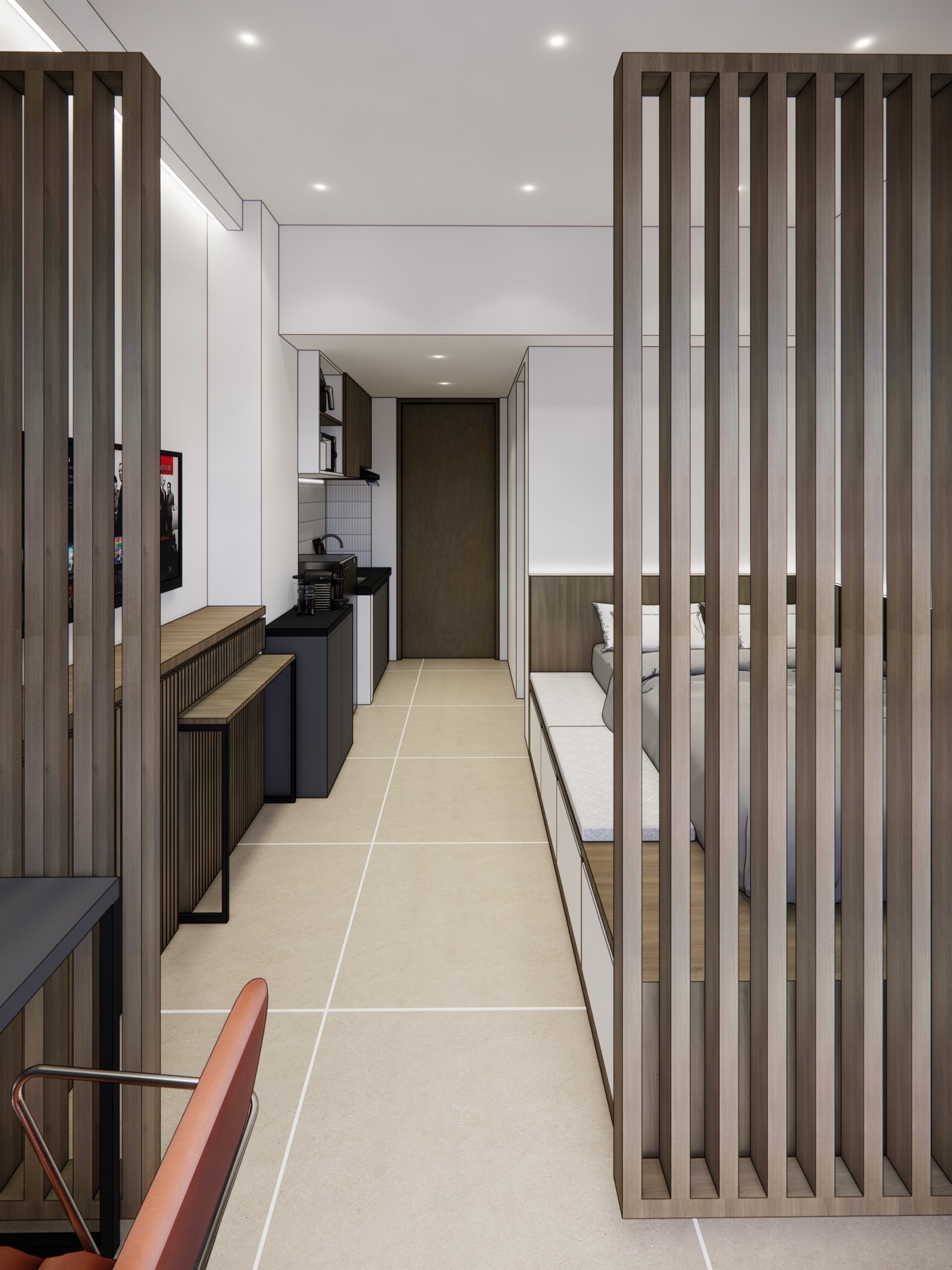 Interior render 09, Mr R Apartment, Bintaro, by Dika Ardi