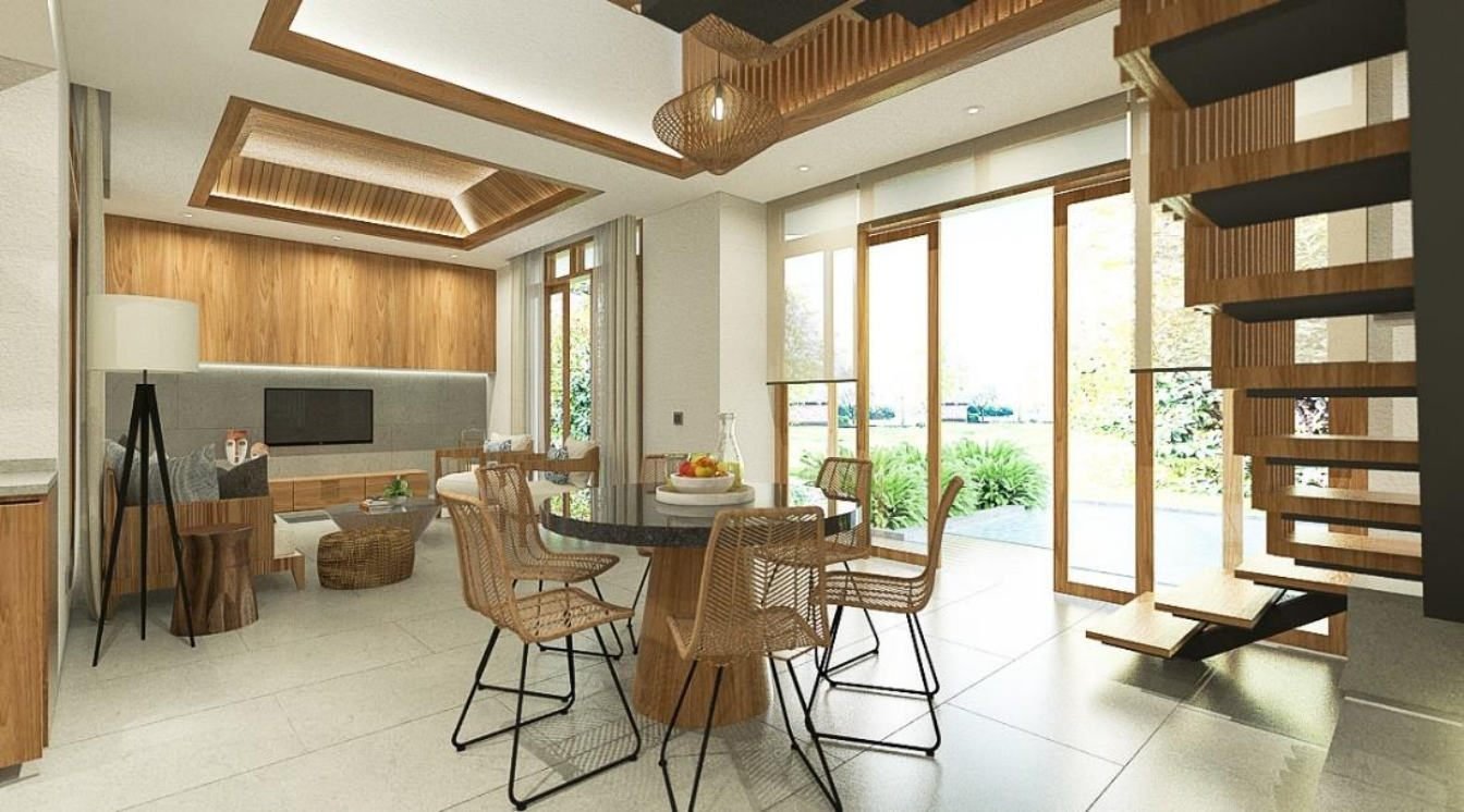 Dining pantry, Paus Cottage at Putri Duyung Ancol, Jakarta, designed by Dika Ardi